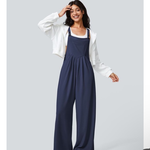 HALARA Navy Blue Overalls XL NWT - Picture 2 of 12